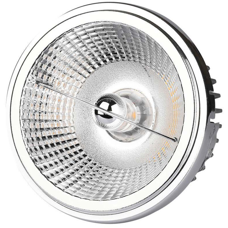 Spot led AR111 20W avec réflecteurs interchangeables (20°-40°) Couleur Argent 4000K