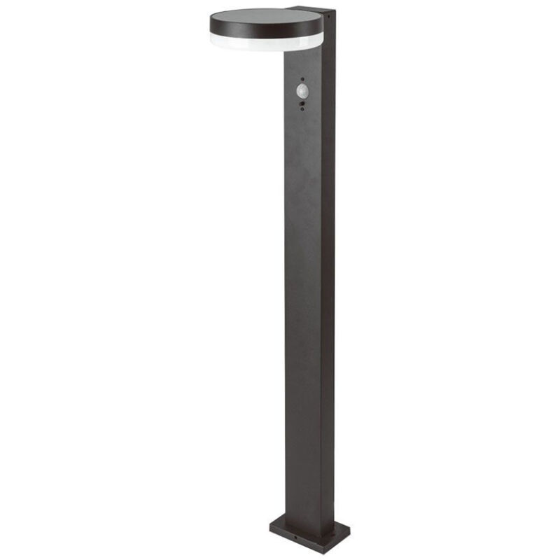 Lampadaire de jardin solaire à led V-tac avec capteur pir, 5,5 w, corps noir, 155 x 299 x 155 mm, blanc chaud, IP54 Lampadaire de jardin solaire à led V-tac avec capteur pir, 5,5 w, corps noir, 155 x 299 x 155 mm, blanc chaud, IP54