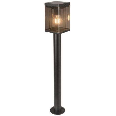 V-TAC VT-1134 Lampadaire solaire LED 2,5W avec détecteur de mouvement micro-ondes Noir 3000K IP54 - 23009