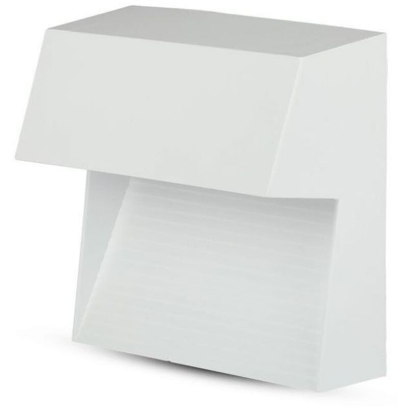 V-TAC VT-1172 applique murale LED 3W blanc neutre 4000K carré corps blanc IP65 - SKU 1403