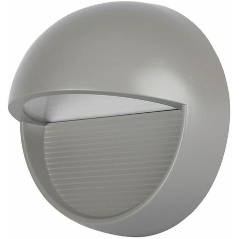 V-TAC VT-1182 3W LED Wandleuchte warmweiß 3000K rund grau körper IP65 - SKU 1406