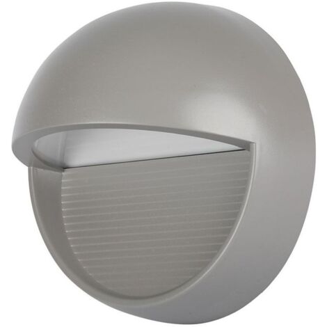 V-TAC VT-1182 SEGNAPASSO LED A MONTAGGIO SUPERFICIALE ROTONDO 3W PER ESTERNO COLORE GRIGIO - SKU 1406 / 1407 IP65 - Colore Luce: Bianco Naturale
