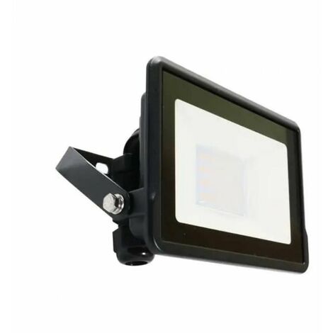 V-TAC VT-128 20W LED flutlicht chip samsung SMD kaltweiß 6500K slim schwarz Eingebaute Anschlussdose IP65 - SKU 20309