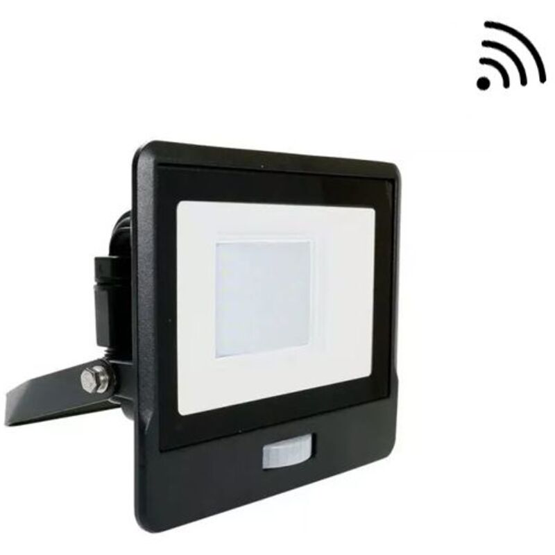 Projecteur led Extérieur Avec Détecteur 30W IP65 Samsung Chip Noir V-tac pro VT-138S - 100 ° - Blanc froid - 6500K