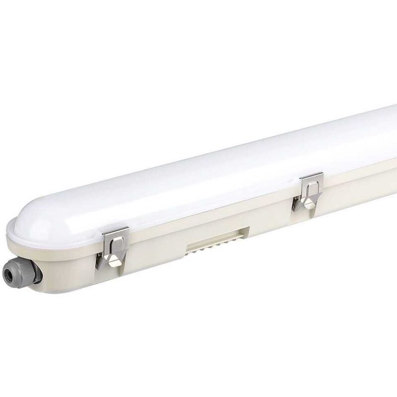 V-TAC PRO plafonnier led 48W puce samsung IP65 120lm/w 150cm couverture satin/corps blanc 6400k M-Series sku 2120214