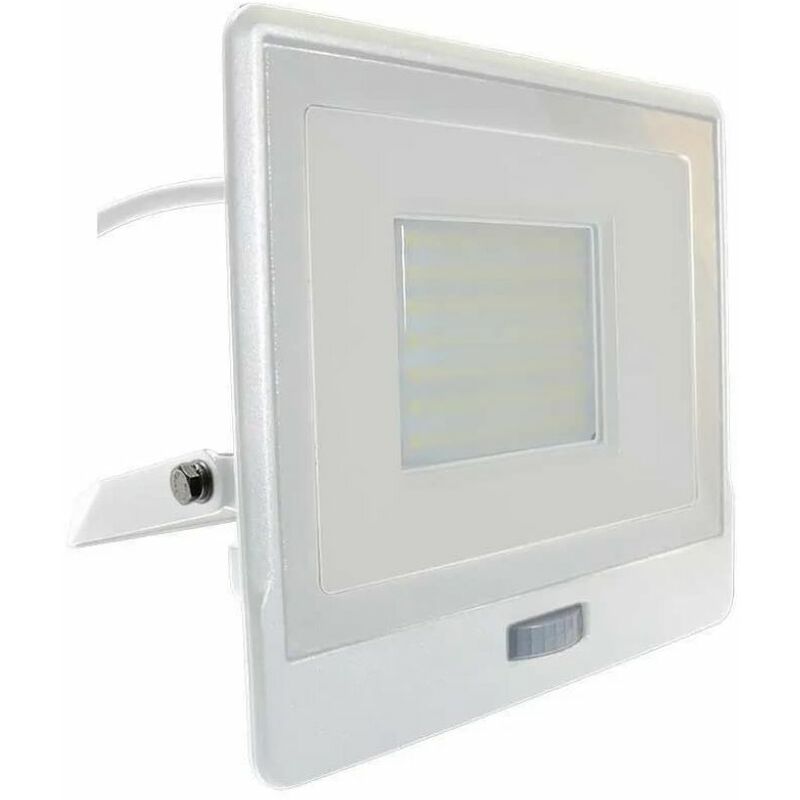 Image of Fari Faro led Chip Samsung 50W con Sensore pir Cavo 1m Colore Bianco 4000K IP65 - V-tac