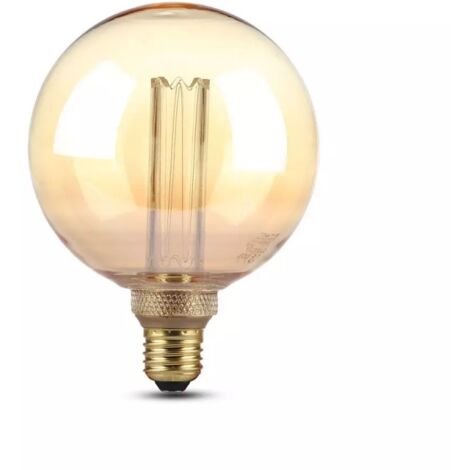 V-TAC VT-1956 4473 Lampadina LED E27 6W G125 Filamento Ambrato 2200K