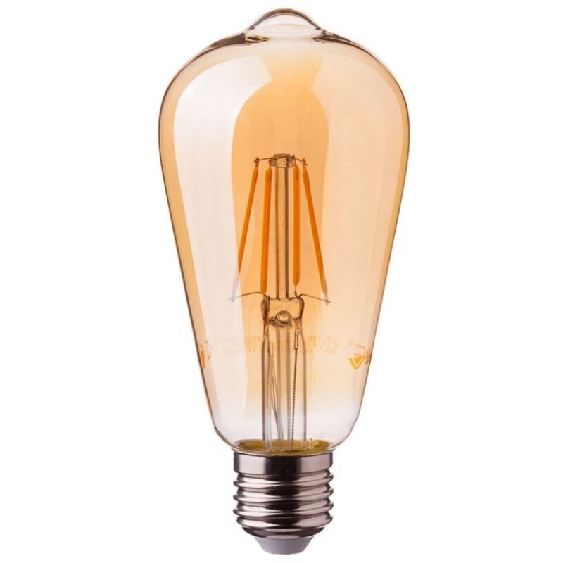 V-TAC VT-1964 4361 Lampadina LED E27 4W ST64 Filamento Ambrato 2200K