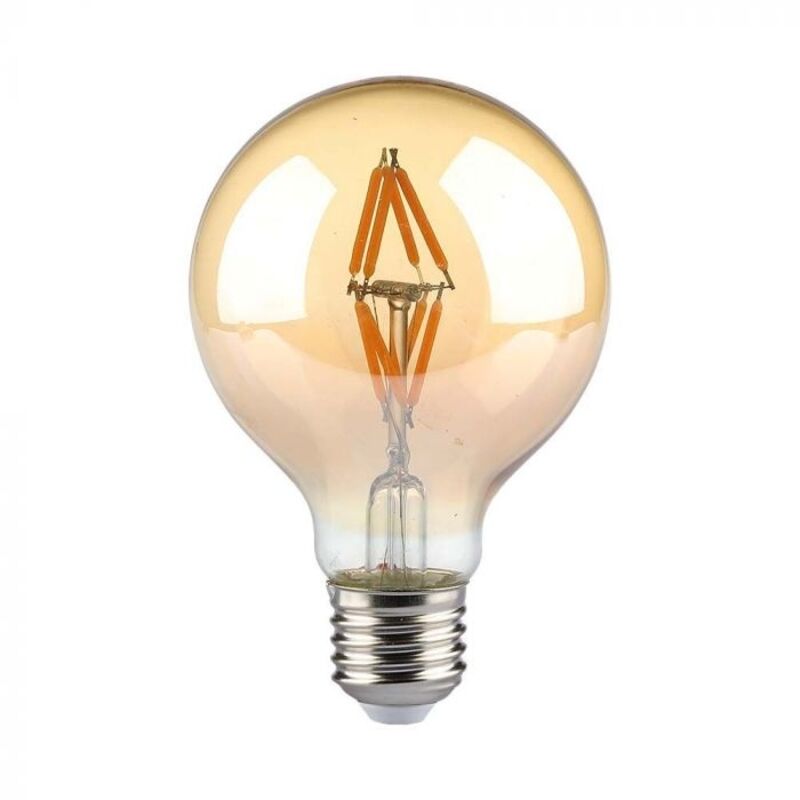 Ampoule LED V-TAC E27 4W G80 à filament ambre blanc chaud Ampoule LED V-TAC E27 4W G80 à filament ambre blanc chaud