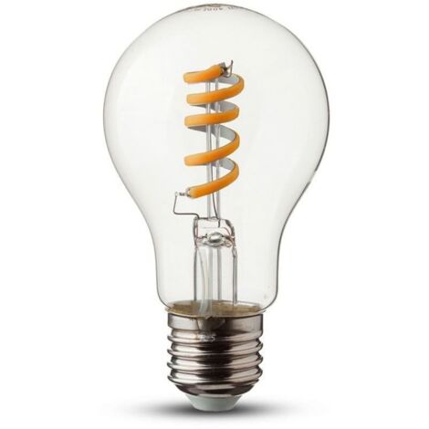 V-TAC VT-2164 7336 Lampadina LED E27 4W A60 Filamento a Spirale 2700K