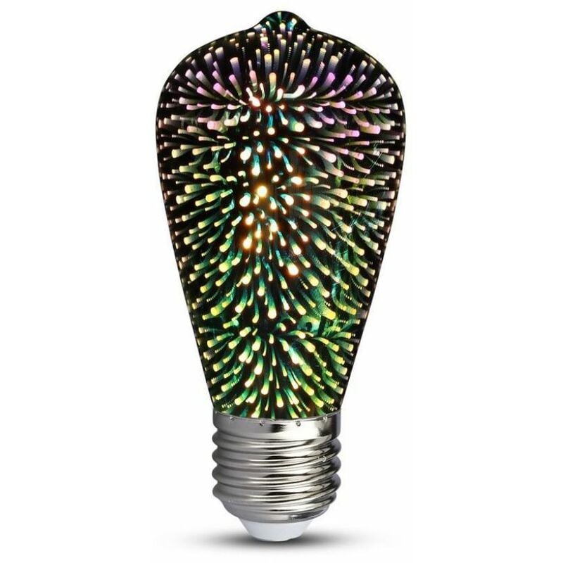 VT-2223 212705 Lampadina led E27 5W ST64 Filamento 3D 3000K - V-tac