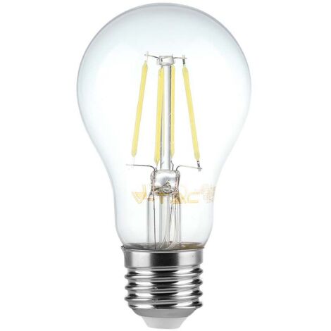 V-TAC VT-2288D Dimmbare LED-Lampe 8W E27 3000k A67 transparente Glasfadenlampe SKU 212815