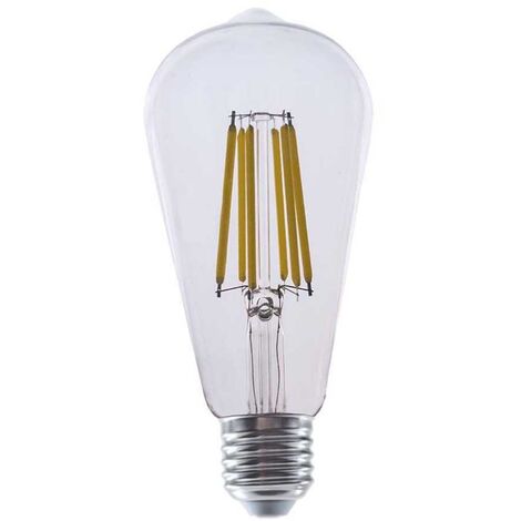 V-TAC VT-2364 Lampadina led 4W E27 3000k lampada filamento forma ST64 vintage vetro trasparente sku 2996