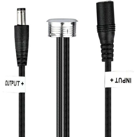 V-TAC VT-2411 ED-Touch-Sensor Ø20mm mit Schalter und Dimmer für LED-Leiste 60W vertieft - SKU 3341