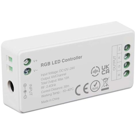 V-TAC VT-2434 Controller für LED-Streifen, WLAN, RGB + W, 12 V oder 24 V, 5 PIN – Artikelnummer 2913