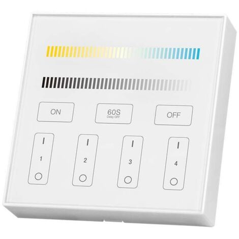V-TAC VT-2439 panneau de contrôle de bande led couleur unique et CCT wifi touch wall variateur intelligent sans fil pour le contrôle de bande led SKU 2916
