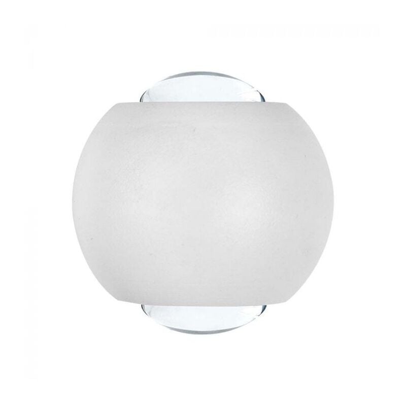 Image of VT-2502 Lampada applique led 2W da parete sferica doppio fascio luminoso 3000K colore bianco IP54 - sku 10585 - V-tac
