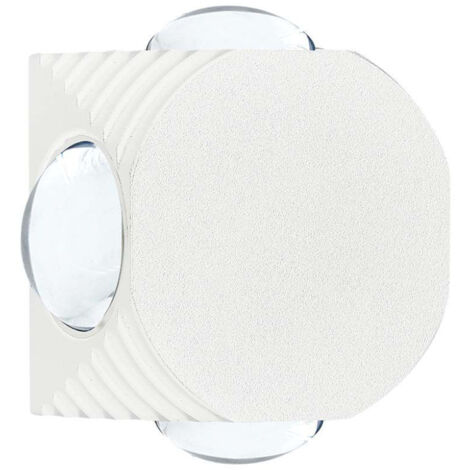 V-TAC VT-2544 Lampada da parete LED 4W rotonda con 4 fasci luminosi applique da muro 4000K colore bianco IP54 - SKU 10591