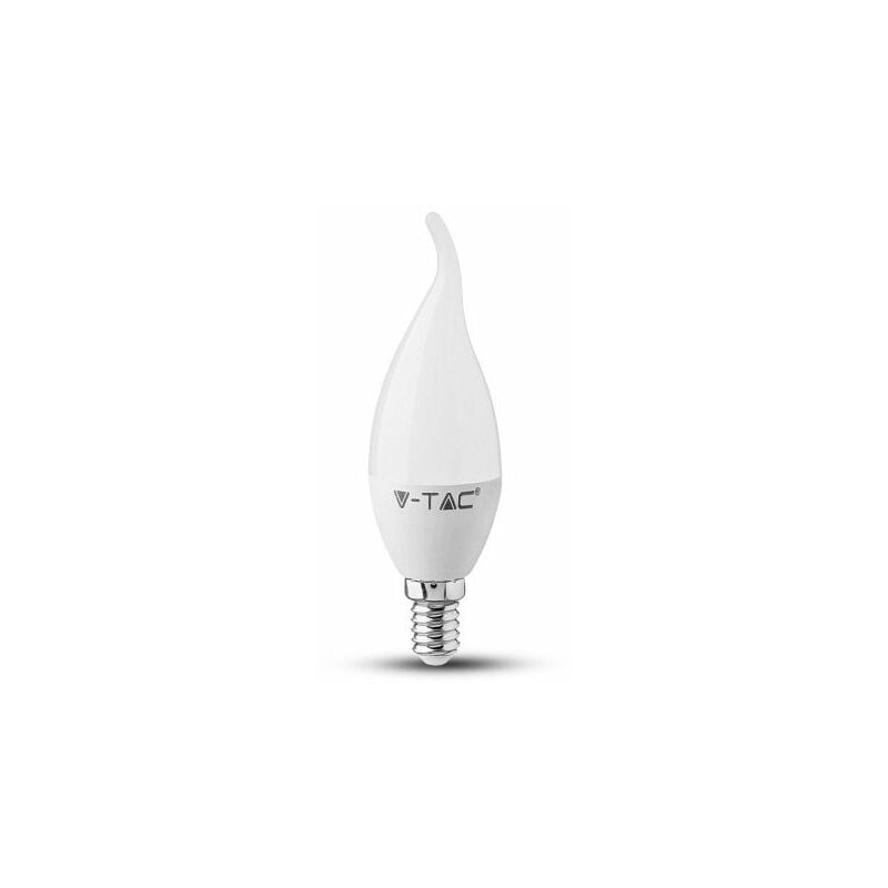 Lampada A Led E14 CF37 5,5W Freddo 6400K Forma Candela Fiamma Colpo Di Vento SKU-119