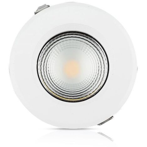 V-TAC VT-26201 Faretto LED da Incasso Rotondo LED COB 20W 120LM/W A++ Colore Bianco 6400K - SKU 1275