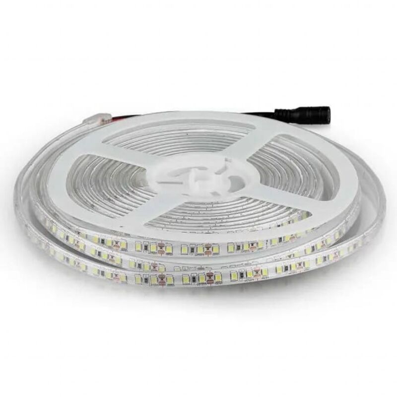 V-TAC VT-3528 12V led streifen strip SMD3582 5M 8W/M 120LED/M 100LM/W warmweiß 3000K IP65 - SKU 212038