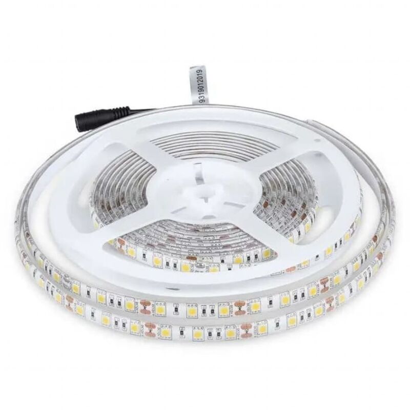 Streifen led SMD5050 11W/m 5m 60 LED/m 12V Warmweiß IP65 10mm - V-tac