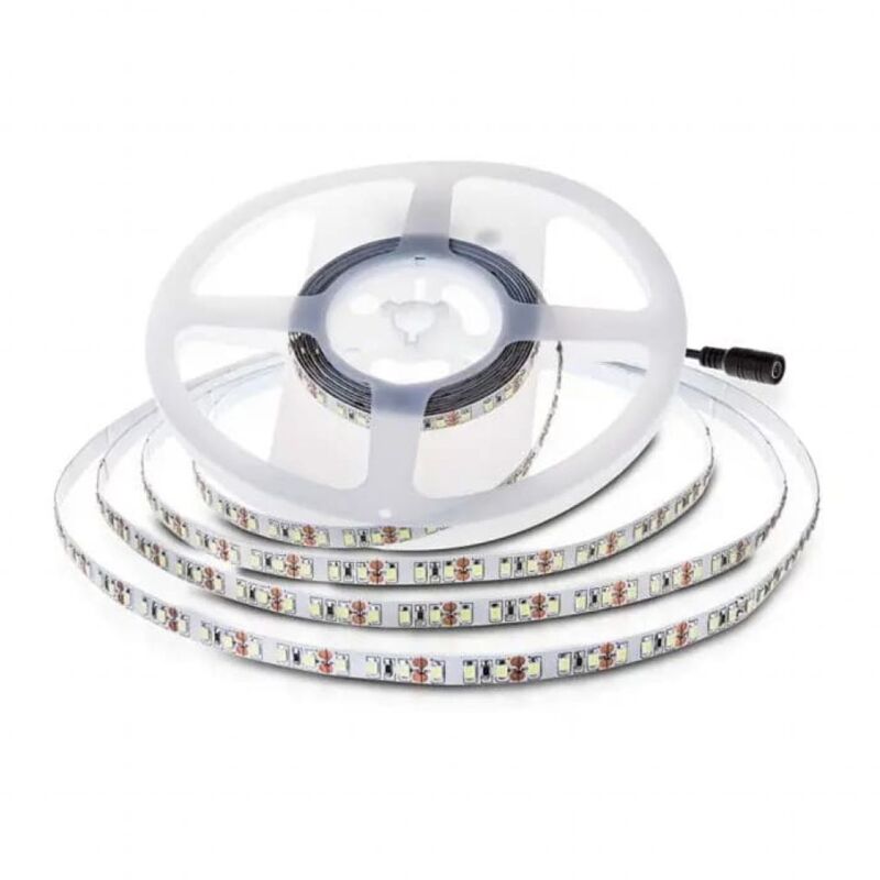 LED-Streifen SMD2835 7,5W/m 10m 120 LED/m Kaltweiß 24V IP20 10mm - V-tac