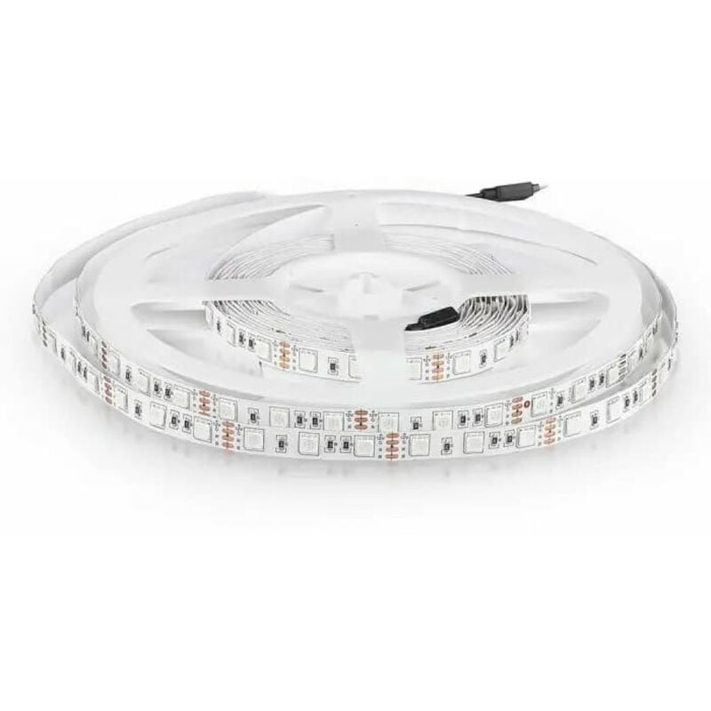 Streifen led SMD5050 11W/m Spule 5m 60 LED/m 12V Blau IP20 10mm - V-tac