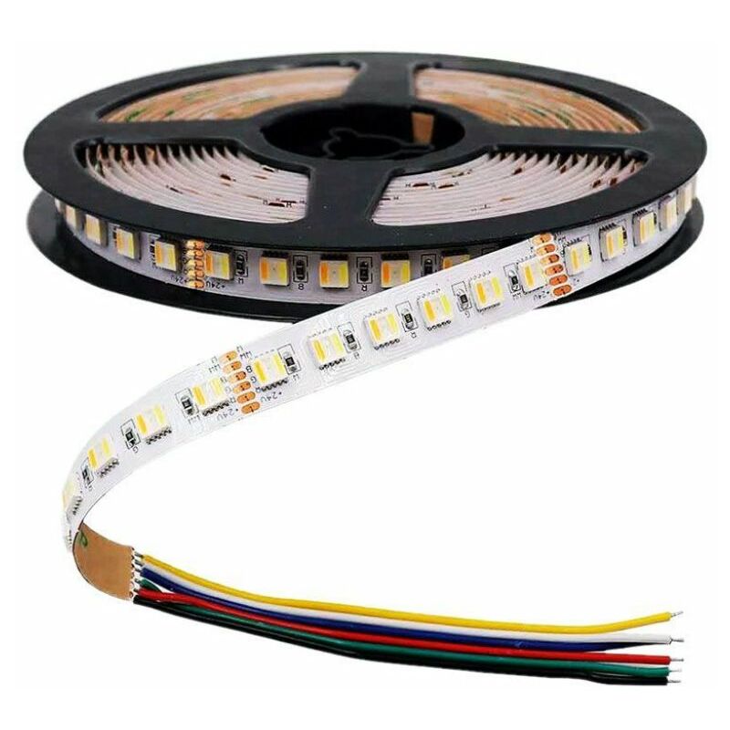 V-tac - Bande led SMD5050 24W/m 5m 60LED/m 24V 3in1+RGB IP20 12mm