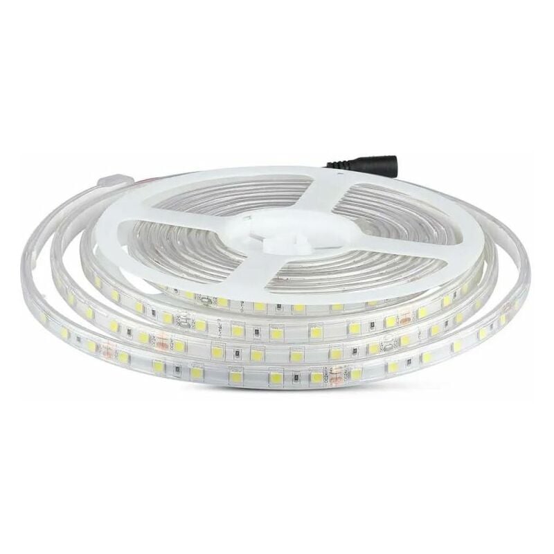 Ruban led Etanche 24V 5m 10W/m IP65 Hors Transfo V-tac VT-5050-60 - 120 ° - Blanc neutre - 4000K