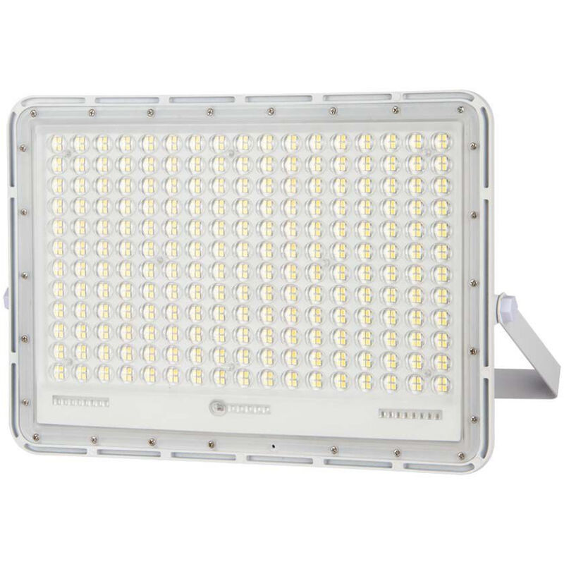 Projecteur led avec télécommande et panneau solaire Batterie remplaçable 30W càble 3m Couleur Blanc 6400K