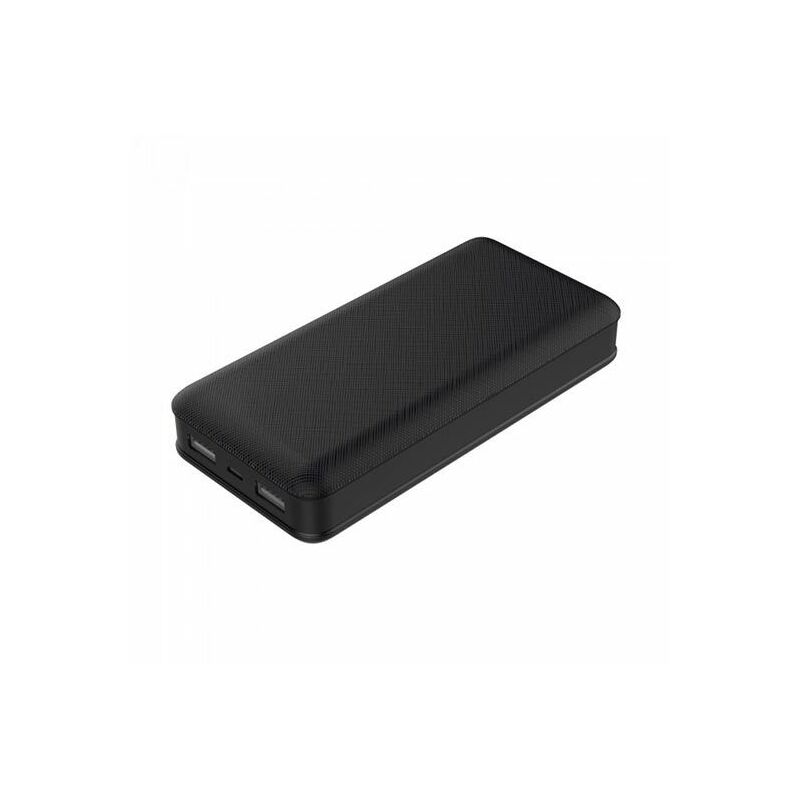 V-TAC VT-3502 Power Bank ABS noir 20.000mah 2 sortie micro USB 2.1A - sku 8190 - Noir