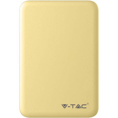 V-tac VT-3503 Kompakte Powerbank – 5000 mAh – Gelb