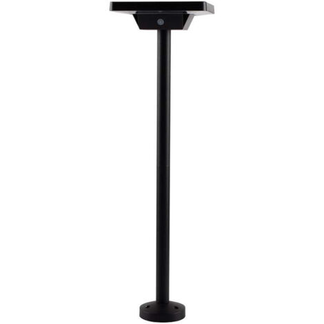 V-TAC VT-4102 Piantana / picchetto led Lampada solare da Giardino quadrata con sensore crepuscolare 2W corpo nero luce CCT 3in1 IP65 - 10304