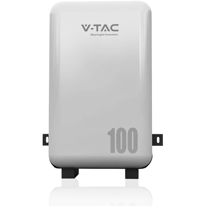 Batterie murale au lithium-fer-phosphate (LiFePO4) de 6,14kWh bms intégré pour onduleurs photovoltaà¯ques (51,2V 100Ah) IP65