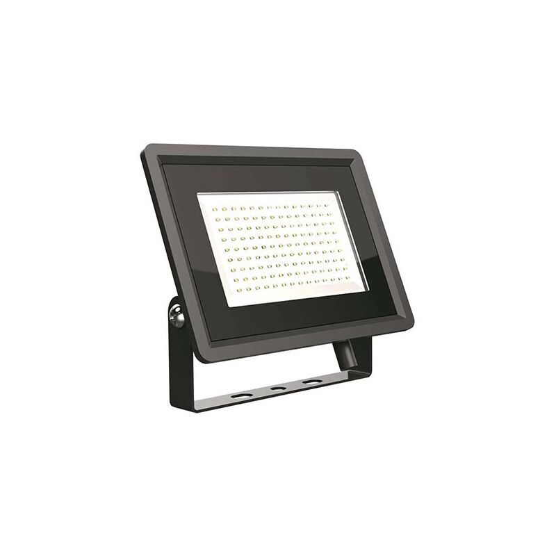 VT-49104 Projecteur led 100W smd 87LM/W 110° blanc froid 6500K slim aluminium noir IP65 - sku 6723 - V-tac
