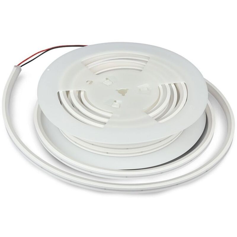 Bande led néon flexible V-tac 13 W/m, 120 LED/m, bobine de 10 m, 24 v, blanc naturel, IP65