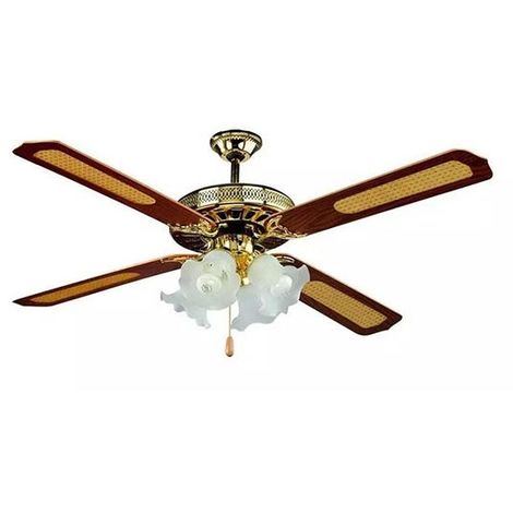 Ventilatore da soffitto per ambienti oltre 28mq pale legno 168cm  telecomando - 8E6