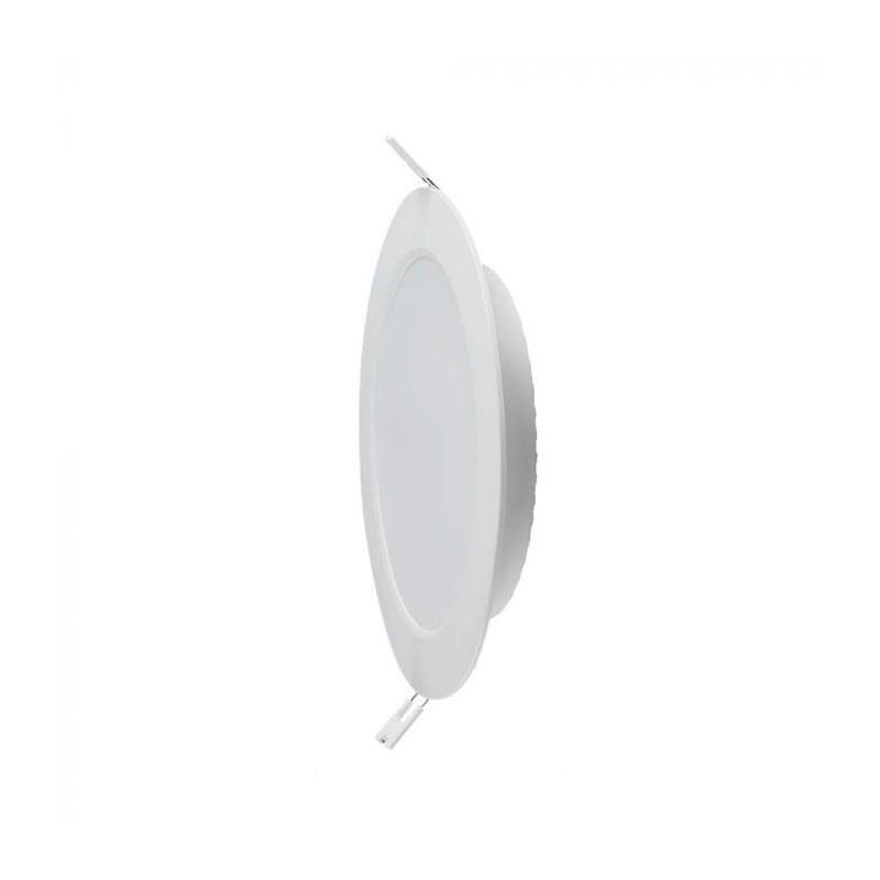 V-tac - Spot led Encastrable Extra-plat D110 6W Rond Blanc Avec Transfo VT-61006 - Blanc neutre - 4000K