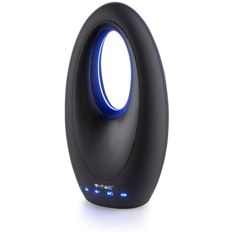 V-TAC VT-6133 SPEAKER BLUETOOTH PORTATILE 5W CON LED BLU E MICROFONO INGRESSO MICROSD AUX - SKU 7725