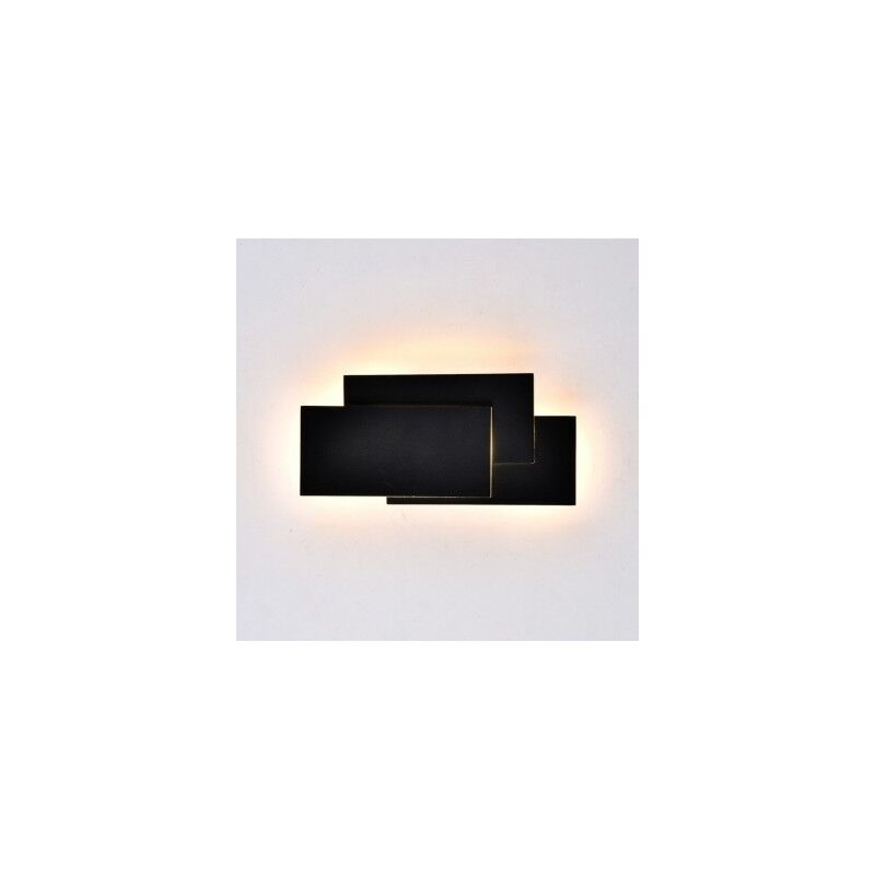 Lampada da muro Led 12W Wall Light rettangolare colore nero V-tac VT-712 4000K