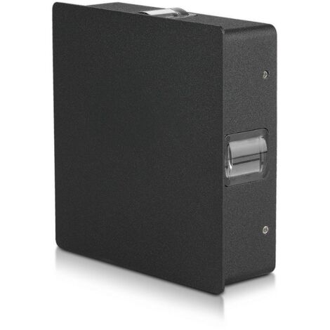 V-TAC VT-704 4W LED Wandleuchte quadratisch schwarz Wandleuchte warmweiß 3000K IP65 - SKU 8211