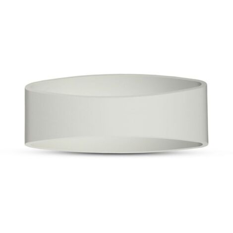 V-TAC VT-705 LAMPADA DA MURO WALL LIGHT LED 5W FORMA ARROTONDATA COLORE BIANCO - SKU 8208 / 8232 - Colore Luce: Bianco Caldo