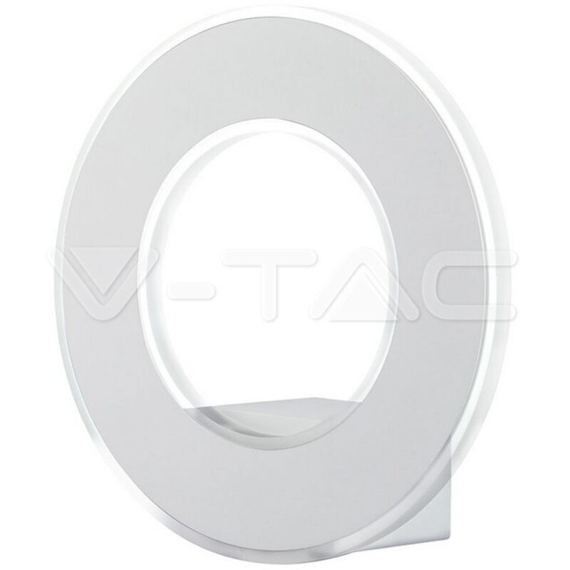 VT-710 Applique murale led 9W blanc chaud 3000K corps aluminium rond blanc IP20 - sku 8225 - V-tac