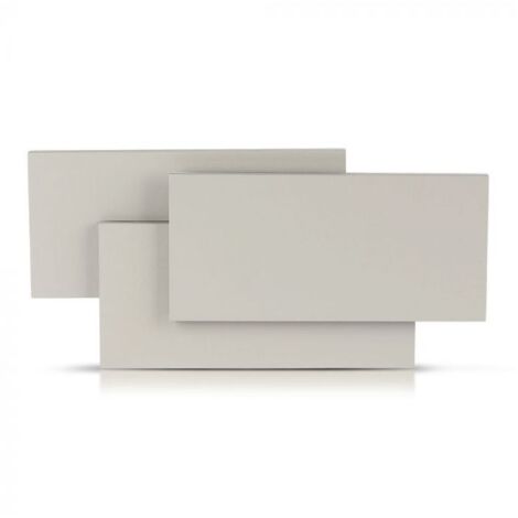 V-TAC VT-712 12W Applique murale Corps Aluminum gris IP20 blanc neutre 4000K - SKU 8207