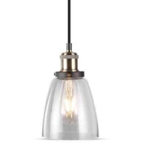V-TAC VT-7140 E27 suspension en verre et métal Ф140mm - sku 3735