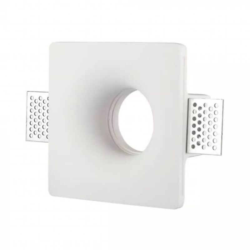 Plaster square gu10 recessed spotlight holder vt-714 3674 - V-tac