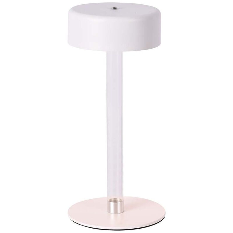 Image of V-TAC Lampada LED da Tavolo 3W Colore Bianco e Trasparente Ricaricabile con USB C Touch Dimmerabile 3in1