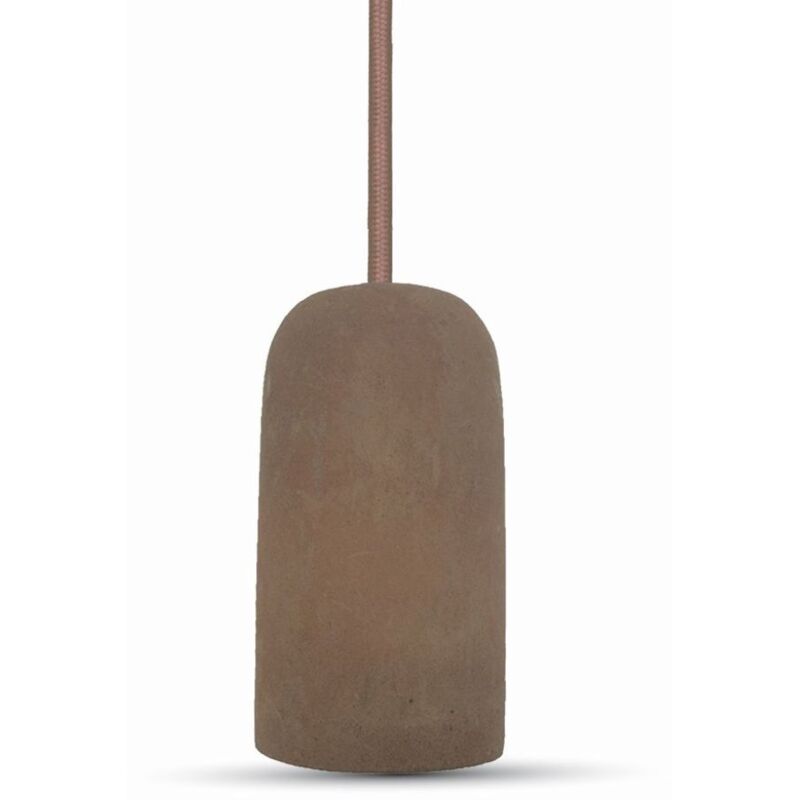 V-Tac – Suspension en béton marron Ø50mm E27 60W – Longueur 1MT – Tension AC 220-240V – Installation facile – 3749 - VT-7668