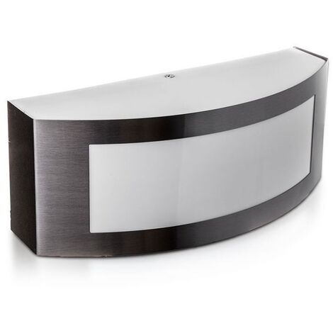 V-TAC VT-7670 Portalampada moderno da parete in acciaio - applique da muro per lampade E27 colore grigio sku 7513